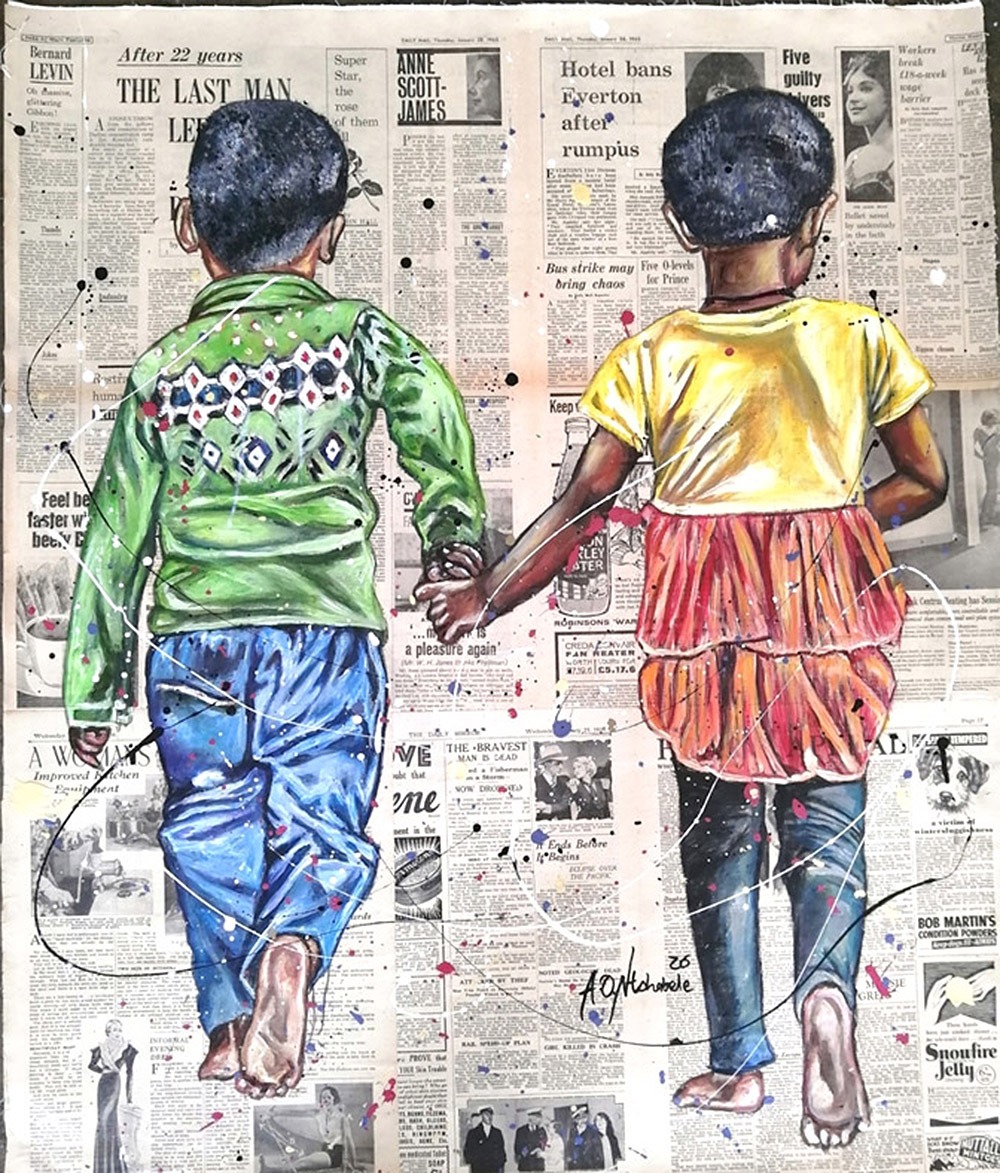 Painting by Andrew Ntshabele